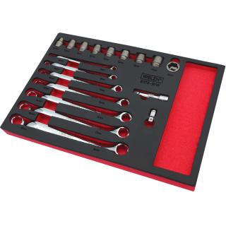 Hlavice a kľúče na vyťahovanie poškodených skrutiek, 18 dielov, Welzh 5175-WW (18-Piece Bolt Extractor Socket &amp; Spanner Kit (Welzh 5175-WW))