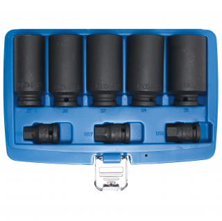 Hlavice na hnací hriadeľ, 27 - 36 mm, 8 dielov, BGS 5335 (Drive Shaft Socket Set | 27 - 36 mm | 8 pcs. (BGS 5335))