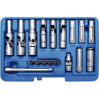Hlavice na žeraviace sviečky, 8 - 12 mm, 18 dielov, BGS 9026 (Glow Plug Socket Set | 8 - 12 mm, 18 pcs. (BGS 9026))