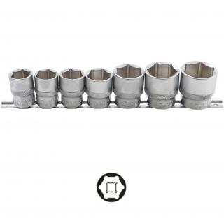 Hlavice nástrčné 1/2 , 6-hran, 20 - 32 mm, 7 dielov, BGS 9108 (Socket Set, Hexagon | 12.5 mm (1/2 ) Drive | 20 - 32 mm | 7 pcs. (BGS 9108))