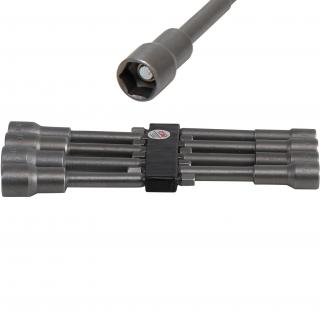Hlavice nástrčné, 6-hran, extra dlhé, pre elektrické vŕtačky, 6 - 13 mm, 8 dielov (Socket Set, Hexagon, extra long | 6.3 mm (1/4 ) Drive | for electric drills | 6 - 13 mm | 8 pcs. (BGS 2759))