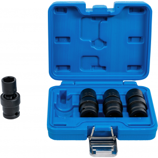 Hlavice nástrčné s guľovým kĺbom, tvrdené, 1/2 , 4 diely, BGS 5200 (Impact Ball Joint Socket Set | 12.5 mm (1/2 ) Drive | 4 pcs. (BGS 5200))