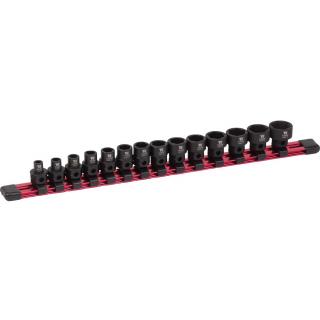 Hlavice nástrčné tvrdené, 6-hran, extra ploché, 3/8  + 6-hran, 6 - 19 mm, 14 dielov, Welzh 3360-WW (Impact Sockets, 14-Piece Extra Stubby Hex Shanked 3/8''dr 6-19mm (Welzh 3360-WW))