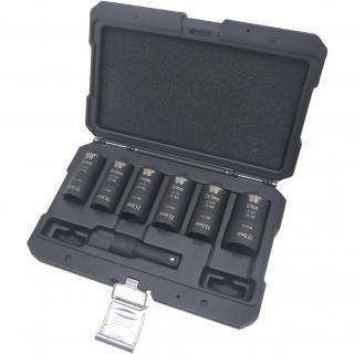 Hlavice obojstranné pre poškodené matice kolies, Master verzia, 7 dielov, Welzh 3110-WW (Master Impact Flip Socket Set, 7-Piece Set (Welzh 3110-WW))