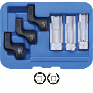 Hlavice špeciálne na snímač teploty výfukových plynov (EGT / NOx), 6 dielov, BGS 6678 (Exhaust Gas Temperature Sensor Special Socket Set (EGT / NOx) | 6 pcs. (BGS 6678))