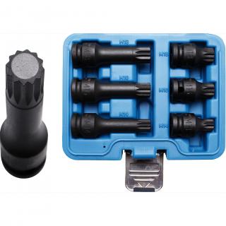 Hlavice zástrčné tvrdené, 1/2 , XZN-profil M14 - M18, 6 dielov, BGS 5380 (Impact Bit Socket Set | 12.5 mm (1/2 ) Drive | Spline (for XZN) M14 - M18 | 6 pcs. (BGS 5380))