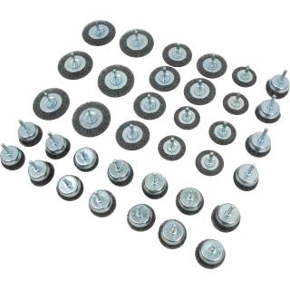 Kefy hrncové a ploché, drôtené, 36 dielov, Welzh 44462-WW (Wire Cup &amp; Wheel Brush Assortment;36-Piece (Welzh 44462-WW))