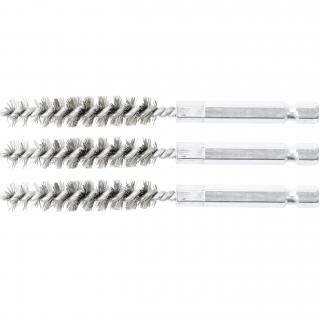 Kefy valcovité 10 mm, 1/4 , oceľové, 3 diely, BGS 3078-10-S (Steel Brush | 10 mm | 6.3 mm (1/4 ) Drive | 3 pcs. (BGS 3078-10-S))