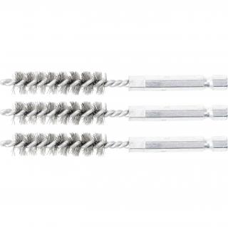 Kefy valcovité 11 mm, 1/4 , oceľové, 3 diely, BGS 3078-11-S (Steel Brush | 11 mm | 6.3 mm (1/4 ) Drive | 3 pcs. (BGS 3078-11-S))