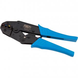 Kliešte konektorové / lisovacie na konektory a káblové oká, 0,5 - 6 mm², nastaviteľná lisovacia sila, REPTOOLS 120446 (Crimping / Pressing Pliers for Cable Lugs, Connectors and Eyelets, 0.5-6 mm², Adjustable Pressing Force (REPTOOLS 120446))
