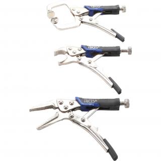 Kliešte samosvorné grip, mini, 3 diely, BGS 4499 (Mini Locking Grip Pliers Set | 3 pcs. (BGS 4499))