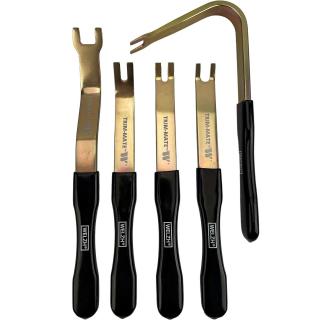 Kliny na obloženia / zdviháky klipov Trim-Mate, 5 dielov, Welzh 5123-WW (5-Piece Welzh Trim-Mate Clip Lifter; (Welzh 5123-WW))