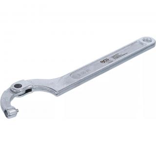Kľúč hákový nastaviteľný s kolíkom, 50 - 80 mm,BGS 74229 (Adjustable Hook Wrench with Pin | 50 - 80 mm (BGS 74229))