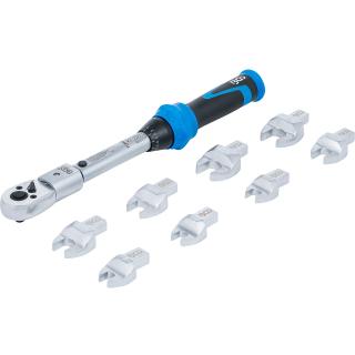 Kľúč momentový pre nástrčné kľúče 9 x 12 mm, 6 - 30 Nm, 10 dielov, BGS 7192 (Torque Wrench Set | for Insert Tools 9 x 12 mm | 6 - 30 Nm | 10 pcs. (BGS 7192))