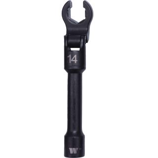 Kľúč na dieselové vstrekovače, otvorený, s kĺbom, 14 mm, Welzh 44108-14-WW (Diesel Injection Wrench; 14-mm (Welzh 44108-14-WW))