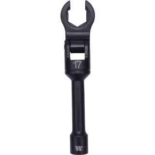 Kľúč na dieselové vstrekovače, otvorený, s kĺbom, 17 mm, Welzh 44108-17-WW (Diesel Injection Wrench; 17-mm (Welzh 44108-17-WW))