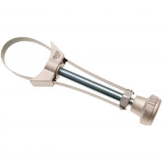 Kľúč na olejové filtre, pásový, pružinový pás, hliníkový, Ø 60 - 105 mm (Oil Filter Strap Wrench | Spring Steel Strap | Aluminium Die Cast | Ø 60 - 105 mm (BGS 1028))