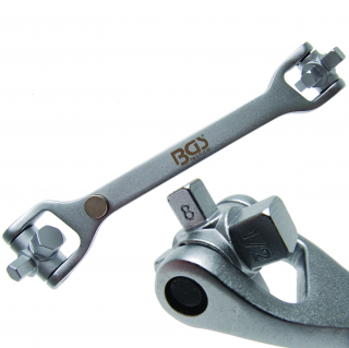 Kľúč na olejové výpuste,  8 v 1 , BGS 1012 (Special Oil Drain Plug Wrench  8-IN-1  (BGS 1012))