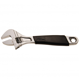 Kľúč nastaviteľný francúzsky, s mäkkou gumovou rukoväťou, max. 25 mm BGS 1441 (Adjustable Wrench with soft Rubber Handle | max. 25 mm (BGS 1441))