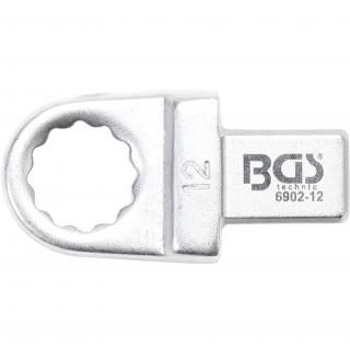 Kľúč nástrčný očkový, 12 mm, 4-hran 9 x 12 mm, BGS 6902-12 (Push Fit Ring Spanner | 12 mm | Square Size 9 x 12 mm (BGS 6902-12))
