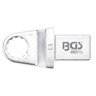 Kľúč nástrčný očkový, 13 mm, 4-hran 14 x 18 mm, BGS 6903-13 (Push Fit Ring Spanner | 13 mm | Square Size 14 x 18 mm (BGS 6903-13))