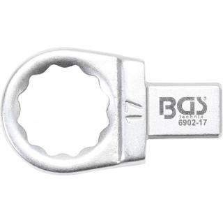 Kľúč nástrčný očkový, 17 mm, 4-hran 9 x 12 mm, BGS 6902-17 (Push Fit Ring Spanner | 17 mm | Square Size 9 x 12 mm (BGS 6902-17))