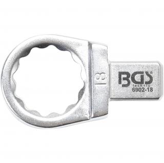 Kľúč nástrčný očkový, 18 mm, 4-hran 9 x 12 mm, BGS 6902-18 (Push Fit Ring Spanner | 18 mm | Square Size 9 x 12 mm (BGS 6902-18))
