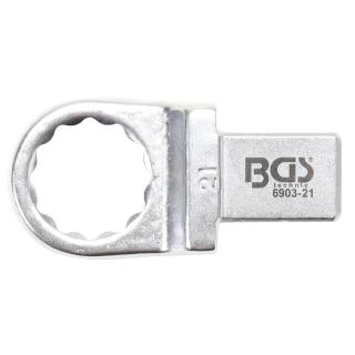 Kľúč nástrčný očkový 21 mm, 4-hran 14 x 18 mm, BGS 6903-21 (Push Fit Ring Spanner | 21 mm | Square Size 14 x 18 mm (BGS 6903-21))