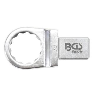 Kľúč nástrčný očkový 22 mm, 4-hran 14 x 18 mm, BGS 6903-22 (Push Fit Ring Spanner | 22 mm | Square Size 14 x 18 mm (BGS 6903-22))