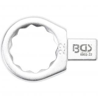 Kľúč nástrčný očkový, 22 mm, 4-hran 9 x 12 mm, BGS 6902-22 (Push Fit Ring Spanner | 22 mm | Square Size 9 x 12 mm (BGS 6902-22))