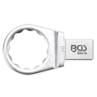 Kľúč nástrčný očkový 30 mm, 4-hran 14 x 18 mm, BGS 6903-30 (Push Fit Ring Spanner | 30 mm | Square Size 14 x 18 mm (BGS 6903-30))