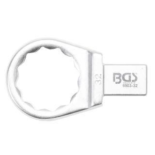 Kľúč nástrčný očkový 32 mm, 4-hran 14 x 18 mm, BGS 6903-32 (Push Fit Ring Spanner | 32 mm | Square Size 14 x 18 mm (BGS 6903-32))