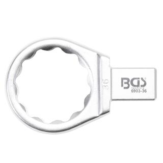 Kľúč nástrčný očkový 36 mm, 4-hran 14 x 18 mm, BGS 6903-36 (Push Fit Ring Spanner | 36 mm | Square Size 14 x 18 mm (BGS 6903-36))