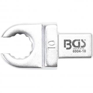 Kľúč nástrčný očkový, otvorený, 10 mm, 4-hran 9 x 12 mm, BGS 6904-10 (Push Fit Ring Spanner | open Type | 10 mm | Square Size 9 x 12 mm (BGS 6904-10))