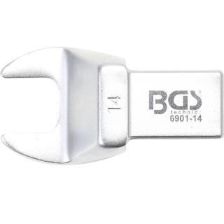 Kľúč nástrčný plochý vidlicový, 14 mm, 4-hran 14 x 18 mm, BGS 6901-14 (Open-End Push Fit Spanner | 14 mm | Square Size 14 x 18 mm (BGS 6901-14))
