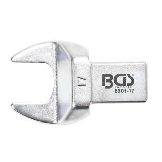 Kľúč nástrčný plochý vidlicový, 17 mm, 4-hran 14 x 18 mm, BGS 6901-17 (Open-End Push Fit Spanner | 17 mm | Square Size 14 x 18 mm (BGS 6901-17))
