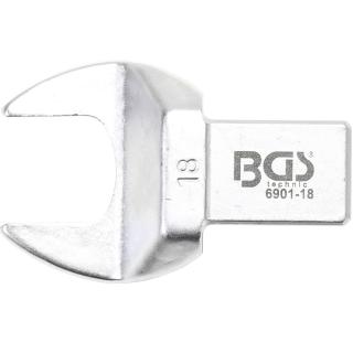 Kľúč nástrčný plochý vidlicový, 18 mm, 4-hran 14 x 18 mm, BGS 6901-18 (Open-End Push Fit Spanner | 18 mm | Square Size 14 x 18 mm (BGS 6901-18))