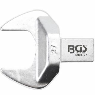 Kľúč nástrčný plochý vidlicový, 27 mm, 4-hran 14 x 18 mm, BGS 6901-27 (Open-End Push Fit Spanner | 27 mm | Square Size 14 x 18 mm (BGS 6901-27))