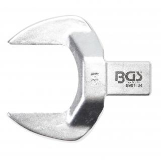 Kľúč nástrčný plochý vidlicový, 34 mm, 4-hran 14 x 18 mm, BGS 6901-34 (Open-End Push Fit Spanner | 34 mm | Square Size 14 x 18 mm (BGS 6901-34))