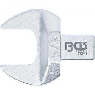 Kľúč nástrčný plochý vidlicový, palcový 5/8 , 4-hran 9 x 12 mm, BGS 72047 (Open-End Push Fit Spanner | 5/8  | Square Size 9 x 12 mm (BGS 72047))