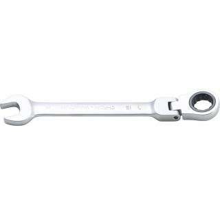 Kľúč očkoplochý račňový, kĺbový, 15 mm, BGS 6715 (Ratchet Combination Wrench | adjustable | 15 mm (BGS 6715))