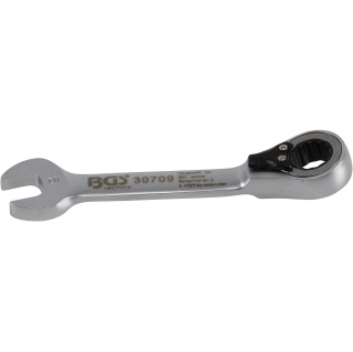 Kľúč očkoplochý račňový, krátky, prepínací, 9 mm, BGS 30709 (Ratchet Combination Wrench | short | reversible | 9 mm (BGS 30709))