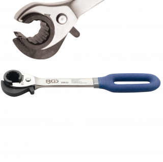 Kľúč očkový otvorený, račňový, 11 mm, BGS 30831 (Ratchet Ring Spanner | open | 11 mm (BGS 30831))