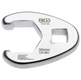 Kľúč otvorený  Crowfoot , 1/2 , 30 mm, BGS 1757-30 (Crowfoot Spanner | 12.5 mm (1/2 ) Drive | 30 mm (BGS 1757-30))
