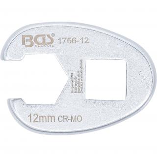 Kľúč otvorený  Crowfoot , 3/8 , 12 mm, BGS 1756-12 (Crowfoot Spanner | 10 mm (3/8 ) Drive | 12 mm (BGS 1756-12))