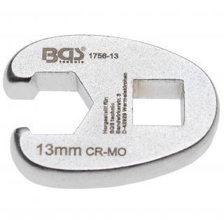 Kľúč otvorený  Crowfoot , 3/8 , 13 mm, BGS 1756-13 (Crowfoot Spanner | 10 mm (3/8 ) Drive | 13 mm (BGS 1756-13))