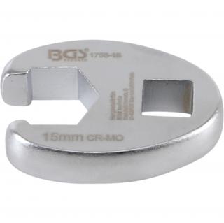 Kľúč otvorený  Crowfoot , 3/8 , 15 mm, BGS 1756-15 (Crowfoot Spanner | 10 mm (3/8 ) Drive | 15 mm (BGS 1756-15))
