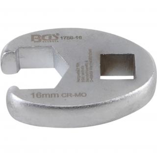 Kľúč otvorený  Crowfoot , 3/8 , 16 mm, BGS 1756-16 (Crowfoot Spanner | 10 mm (3/8 ) Drive | 16 mm (BGS 1756-16))