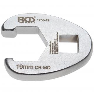 Kľúč otvorený  Crowfoot , 3/8 , 19 mm, BGS 1756-19 (Crowfoot Spanner | 10 mm (3/8 ) Drive | 19 mm (BGS 1756-19))