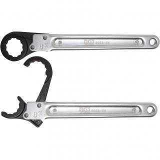 Kľúč otvorený stranový na potrubia, račňový, 24 mm, BGS 8665-24 (Flare Nut Wrench | 24 mm (BGS 8665-24))